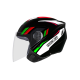 Capacete EBF Spark Jet Sting - Preto e Branco