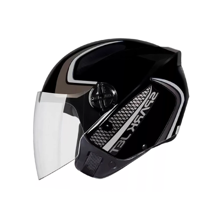 Capacete EBF Spark Jet Speed - Preto e Prata