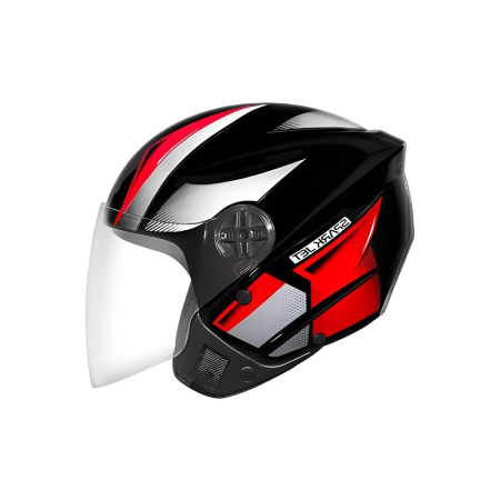 Capacete EBF Spark Jet Square - Preto e Vermelho