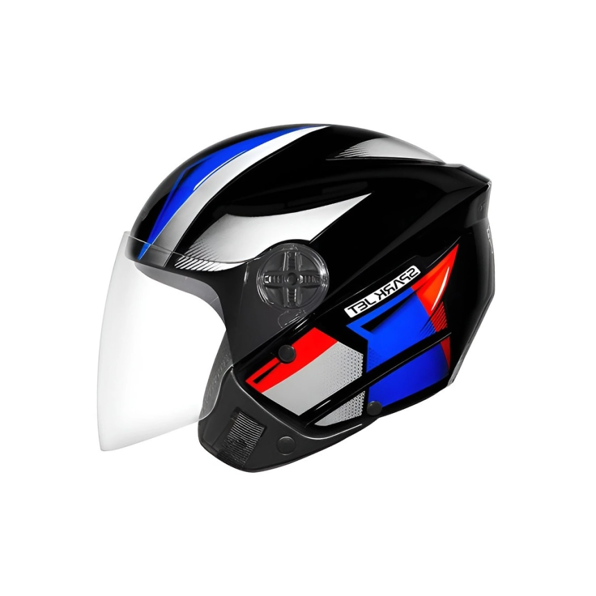 Capacete EBF Spark Jet Square - Preto e Azul