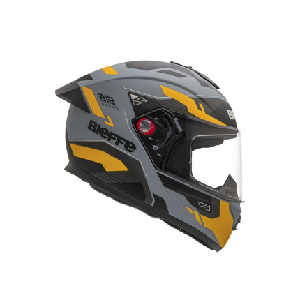 Capacete Bieffe B-12 Avant CZ Moon - Amarelo Fosco