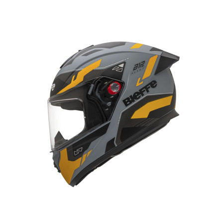 Capacete Bieffe B-12 Avant CZ Moon - Amarelo Fosco