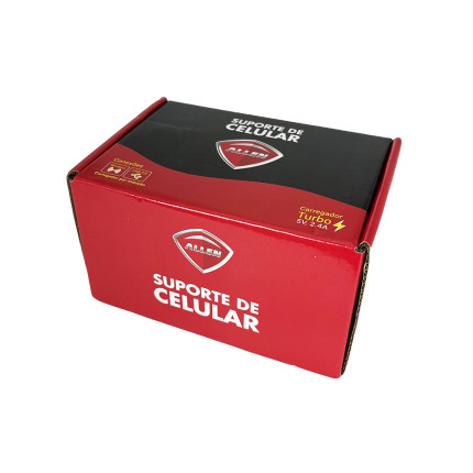 Suporte Universal para Celular Allen C/ Carregamento por Indução e USB para Motos