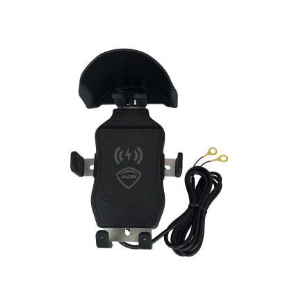 Suporte Universal para Celular Allen C/ Carregamento por Indução e USB para Motos