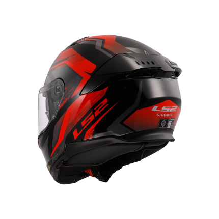 Capacete LS2 FF808 Stream 2 Fury - Preto e Vermelho