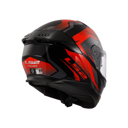 Capacete LS2 FF808 Stream 2 Fury - Preto e Vermelho