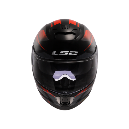 Capacete LS2 FF808 Stream 2 Fury - Preto e Vermelho