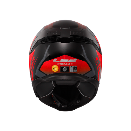 Capacete LS2 FF808 Stream 2 Fury - Preto e Vermelho