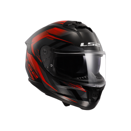 Capacete LS2 FF808 Stream 2 Fury - Preto e Vermelho
