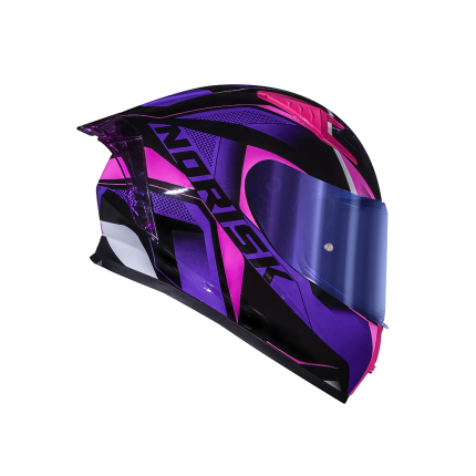 Capacete Norisk Flow Pulse - Roxo e Rosa