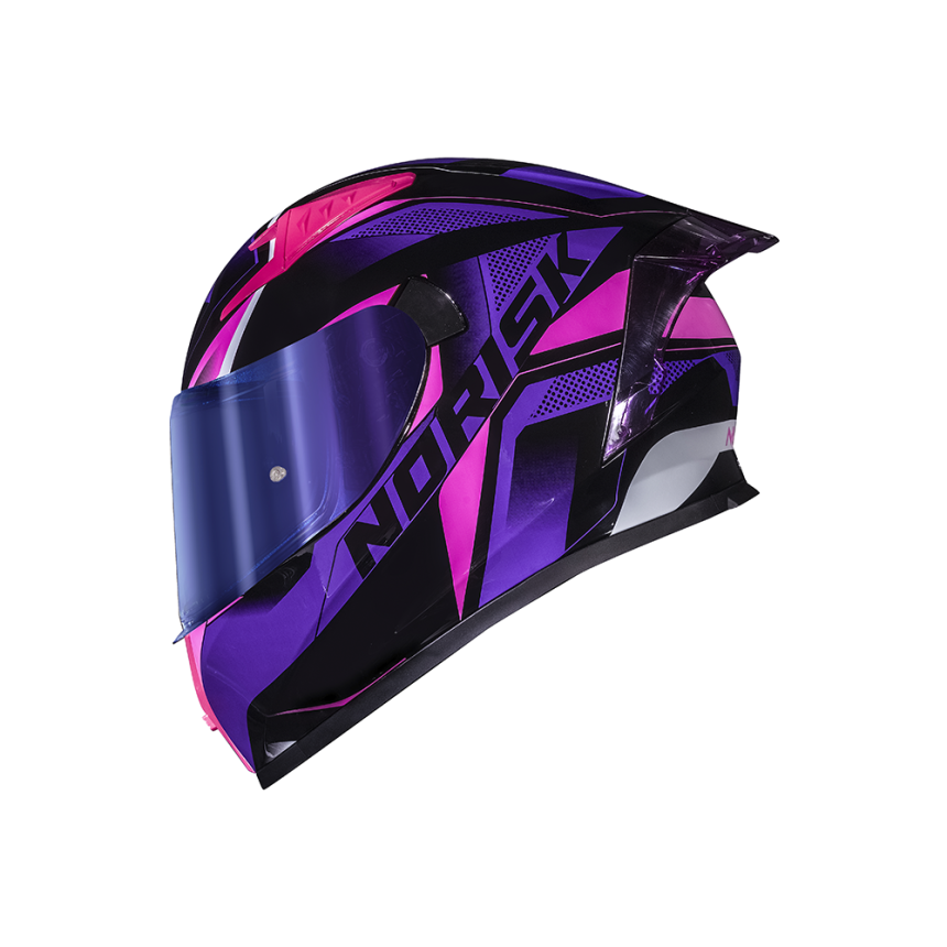 Capacete Norisk Flow Pulse - Roxo e Rosa