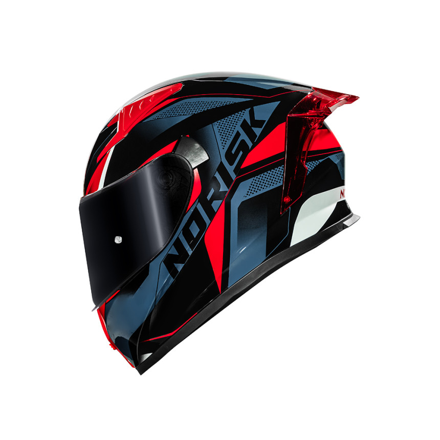 Capacete Norisk Flow Pulse - Azul e Vermelho