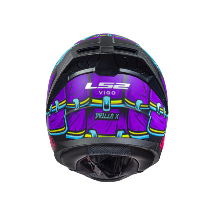 Capacete LS2 FF810 Vigo Drillox - Roxo e Fúcsia Fosco