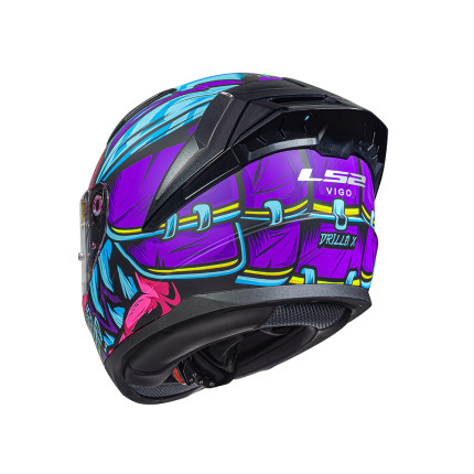 Capacete LS2 FF810 Vigo Drillox - Roxo e Fúcsia Fosco