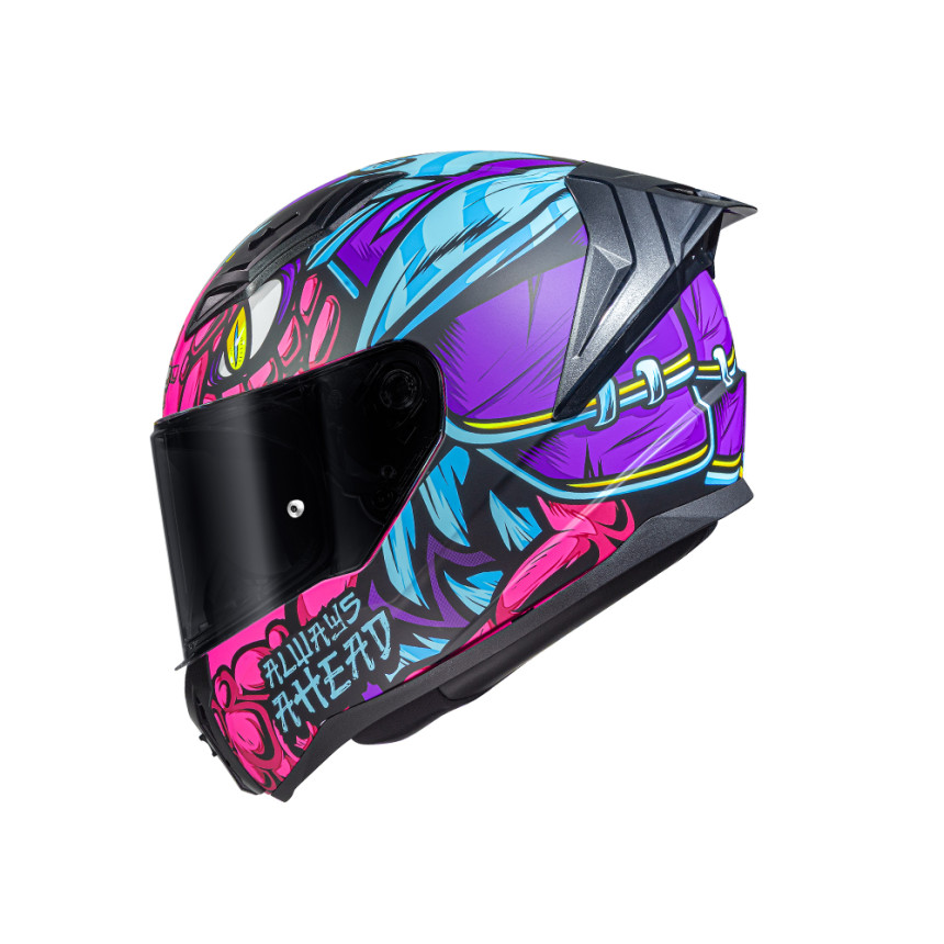 Capacete LS2 FF810 Vigo Drillox - Roxo e Fúcsia Fosco