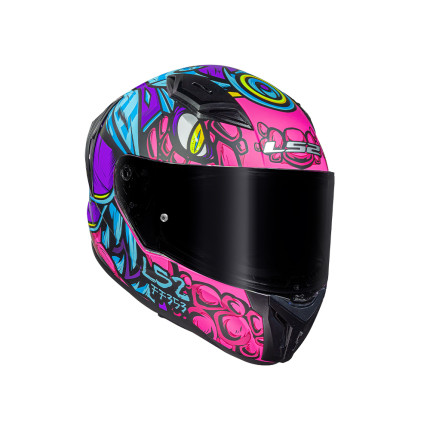 Capacete LS2 FF810 Vigo Drillox - Roxo e Fúcsia Fosco