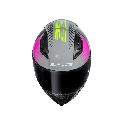 Capacete LS2 FF810 Vigo Shift Light - Cinza e Rosa