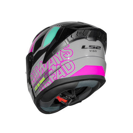 Capacete LS2 FF810 Vigo Shift Light - Cinza e Rosa
