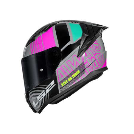 Capacete LS2 FF810 Vigo Shift Light - Cinza e Rosa