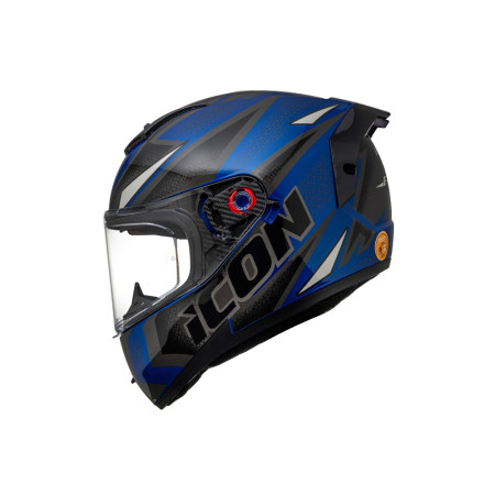 Capacete Peels Icon Pro Fast - Azul Metalico e Branco