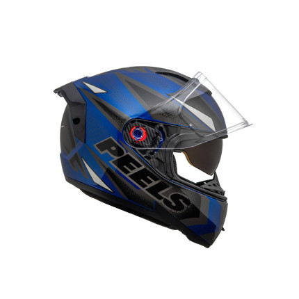Capacete Peels Icon Pro Fast - Azul Metalico e Branco