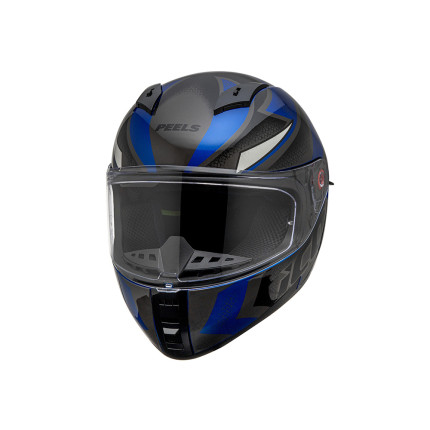 Capacete Peels Icon Pro Fast - Azul Metalico e Branco