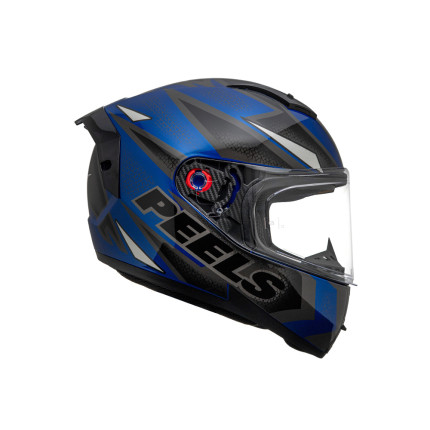 Capacete Peels Icon Pro Fast - Azul Metalico e Branco