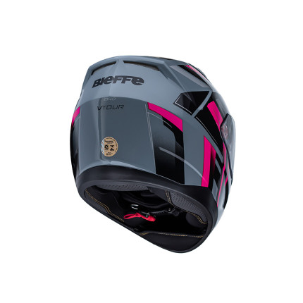 Capacete Bieffe B-40 Vtour - Cinza e Rosa