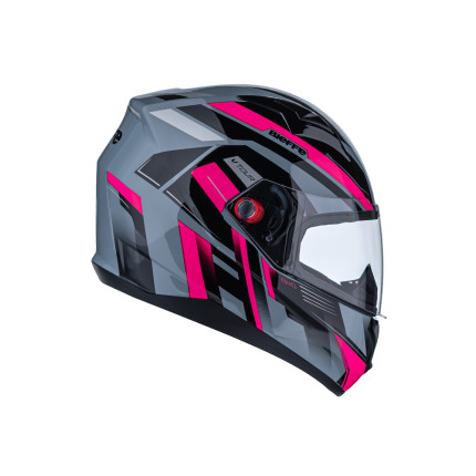 Capacete Bieffe B-40 Vtour - Cinza e Rosa