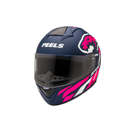 Capacete Peels Spike II Win - Azul e Rosa Fosco