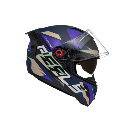 Capacete Peels Icon Pro Fusion - Preto Fosco e Azul