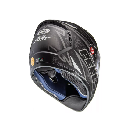 Capacete Peels Icon Fast - Preto Fosco e Branco