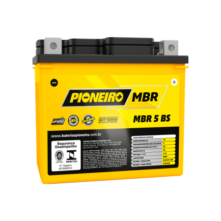 Bateria Pioneiro MBR 5-BS 5Ah 12V