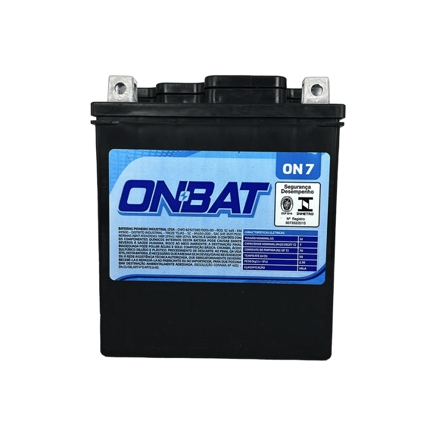 Bateria Onbat 7Ah 12V
