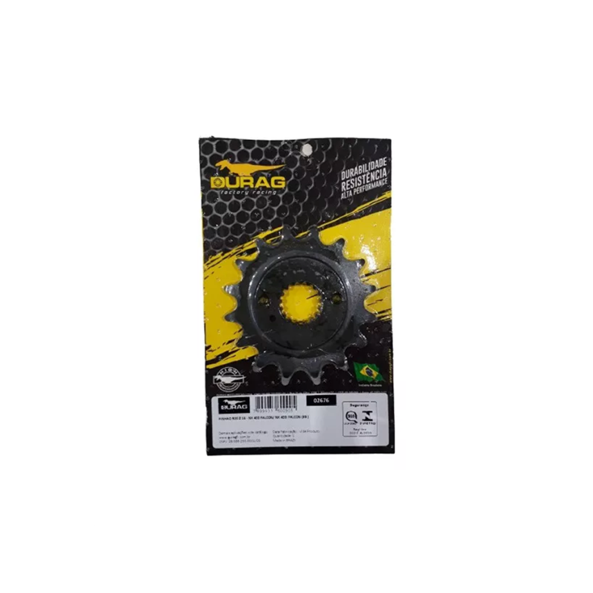 Pinhão 16 Dentes Durag Honda NX 400 Falcon / NX 400I Falcon