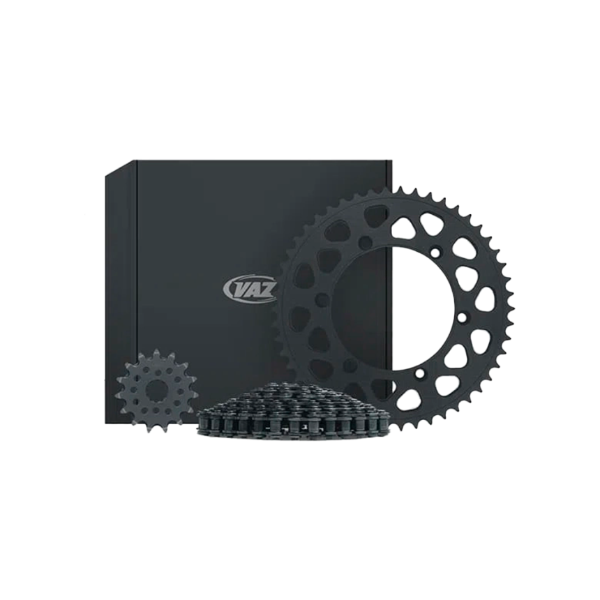 Kit Relação de Transmissão Vaz Xtreme Black Edition Honda VT 600 Shadow (90-06) (C/ Retentor)