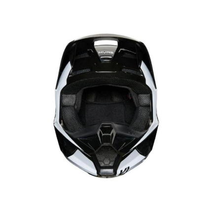 Capacete Fox V1 MVRS Prix - Preto e Branco