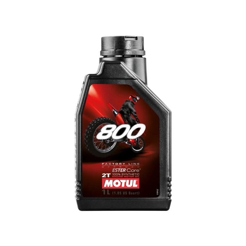 Óleo Motul 800 2T Factory Line Off Road Ester Core Sintético 1L