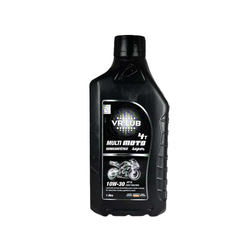 Óleo VR Lub 10W-30 4T MultiMoto Semissintético Super 1L