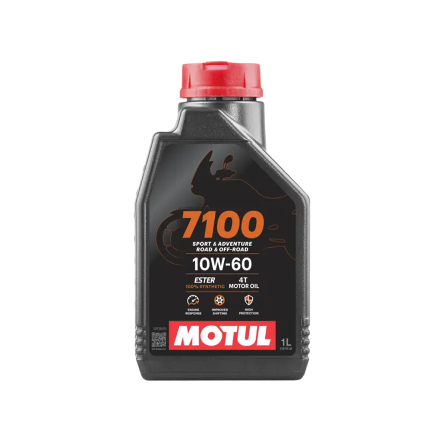 Óleo Motul 7100 10W-60 4T Sport Adventure Road Off-road Sintético 1L
