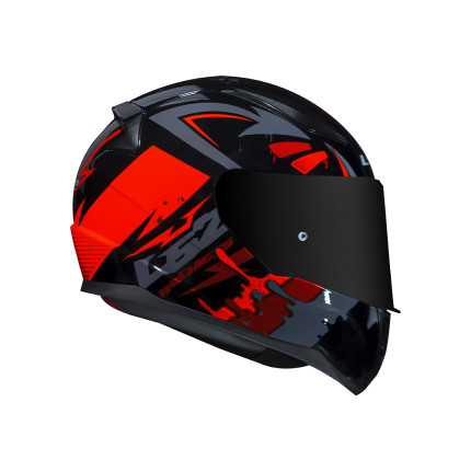 Capacete LS2 FF353 Tagline - Preto e Laranja