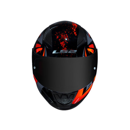 Capacete LS2 FF353 Tagline - Preto e Laranja