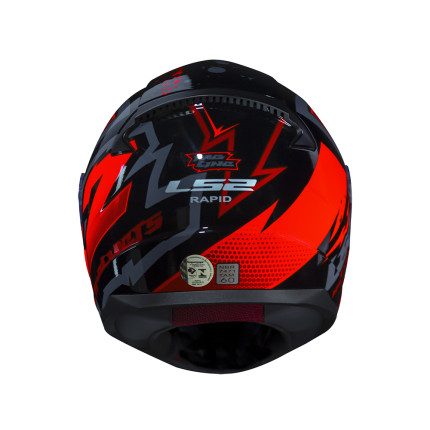 Capacete LS2 FF353 Tagline - Preto e Laranja