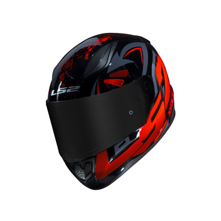Capacete LS2 FF353 Tagline - Preto e Laranja