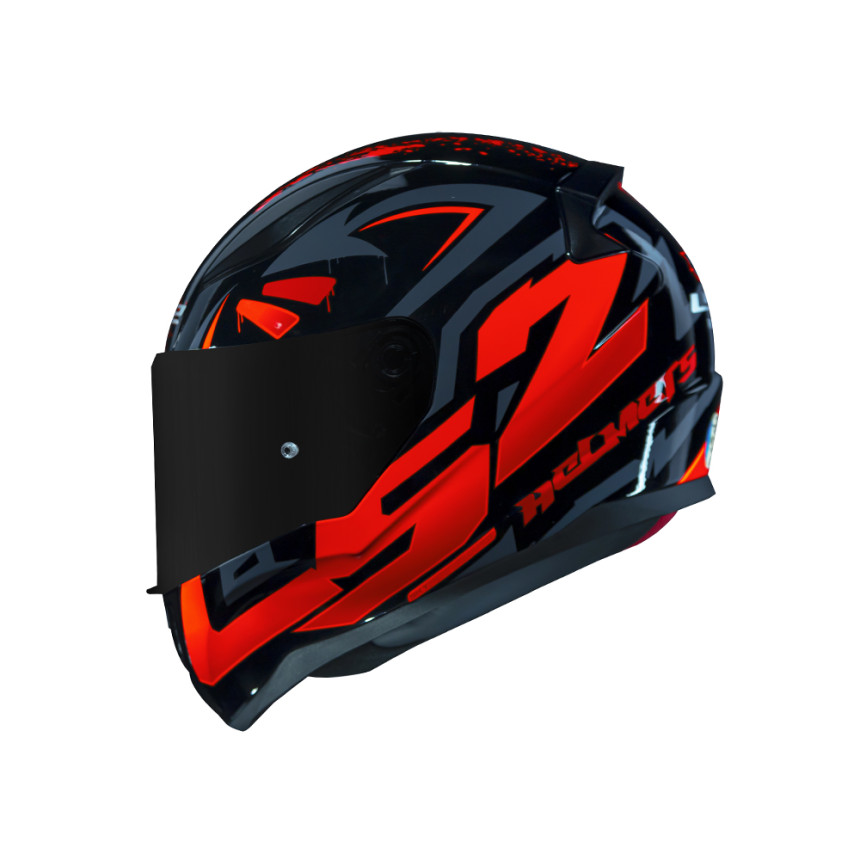 Capacete LS2 FF353 Tagline - Preto e Laranja