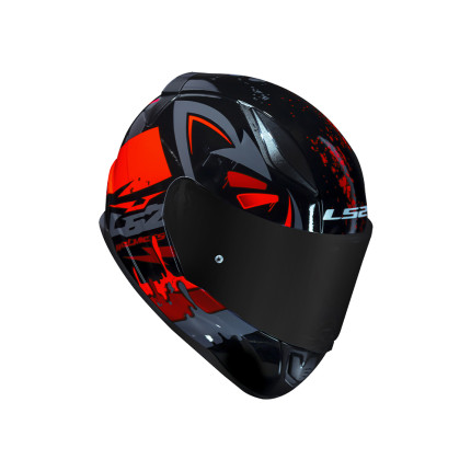 Capacete LS2 FF353 Tagline - Preto e Laranja