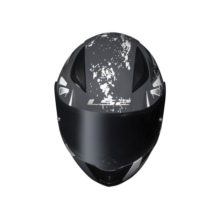 Capacete LS2 FF353 Tagline - Preto Fosco e Prata