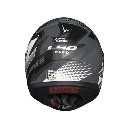 Capacete LS2 FF353 Tagline - Preto Fosco e Prata