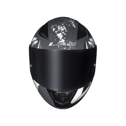 Capacete LS2 FF353 Tagline - Preto Fosco e Prata