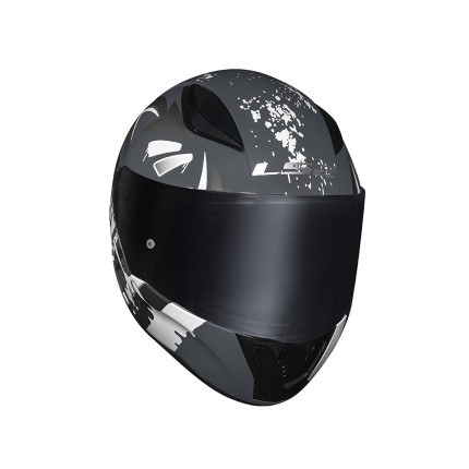 Capacete LS2 FF353 Tagline - Preto Fosco e Prata